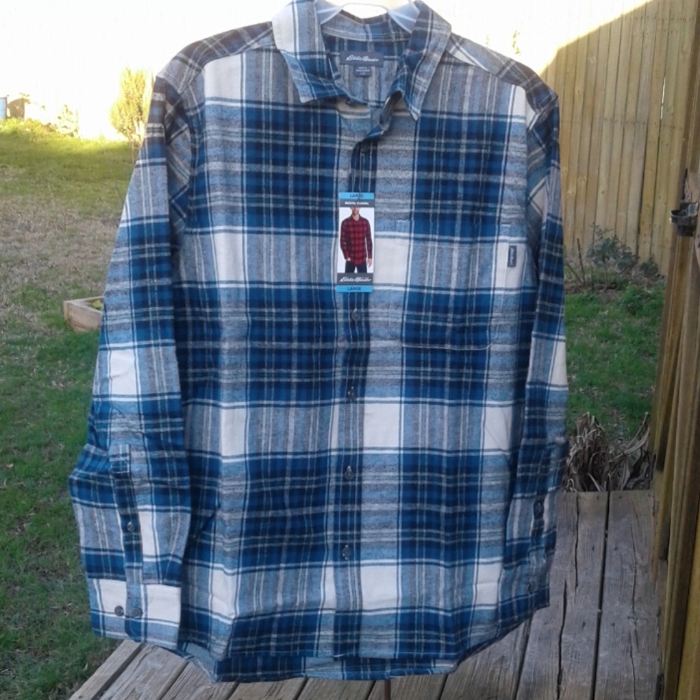 🤗BRAND NEW🤗EDDIEBAUER BRISTOL FLANNEL SHIRT